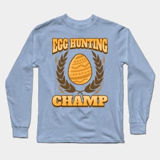 Easter Egg Hunting Champion Easter Floral Egg Hunter Long Sleeve T-Shirt